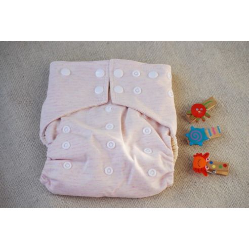 Reusable diaper on cotton buttons with double rubber band buy in online store