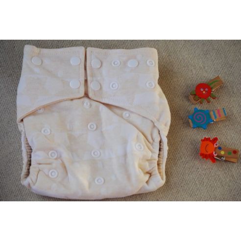 Reusable diaper on cotton buttons with double rubber band buy in online store