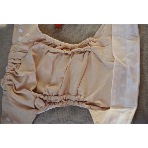 Reusable diaper on cotton buttons with double rubber band buy in online store