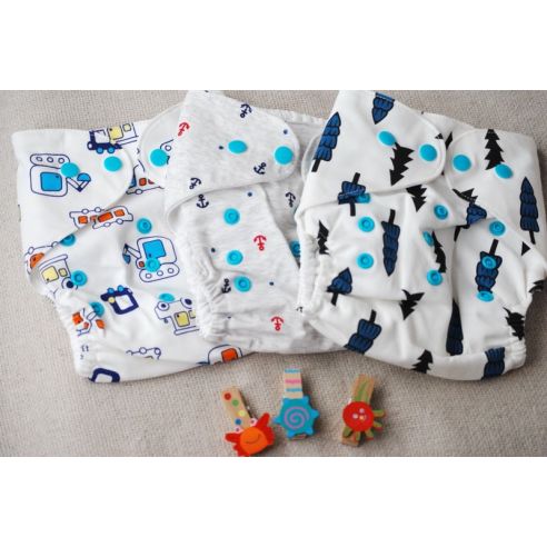 Reusable diaper on cotton buttons buy in online store