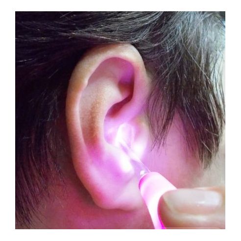 Tool for cleaning ears with backlit. Flashlight for ears buy in online store