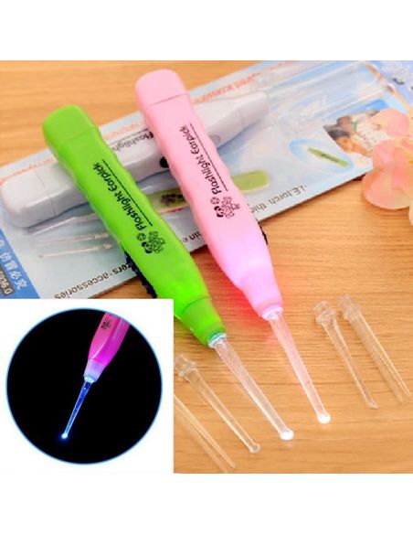 Tool for cleaning ears with backlit. Flashlight for ears buy in online store