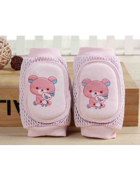 Knee pads with soft oval insert mesh - Bear with toy buy in online store