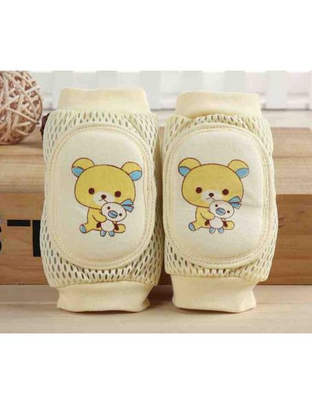 Knee pads with soft oval insert mesh - Bear with toy buy in online store