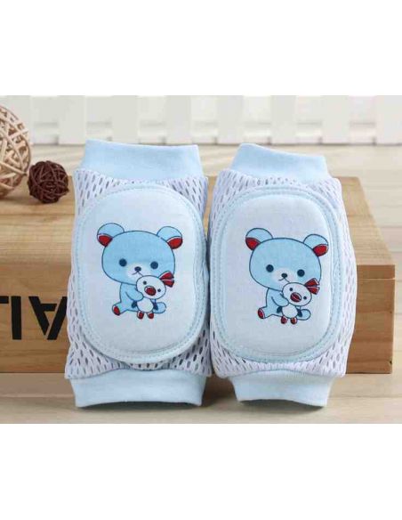 Knee pads with soft oval insert mesh - Bear with toy buy in online store