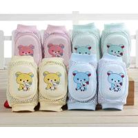 Knee pads with soft oval insert mesh - Bear with toy buy in online store