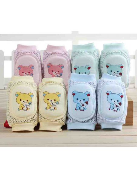 Knee pads with soft oval insert mesh - Bear with toy buy in online store