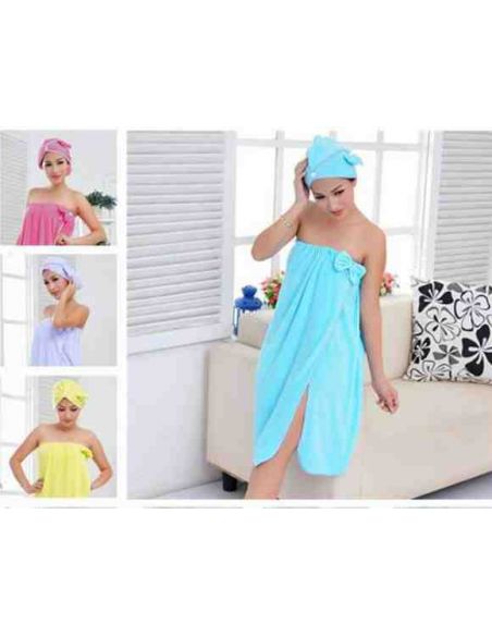 Bath Women's Kit Bamboo (Towel Sarafan and Chalma) buy in online store