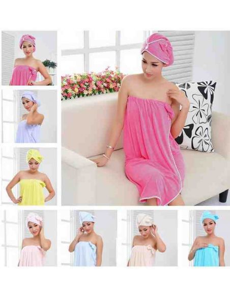 Bath Women's Kit Bamboo (Towel Sarafan and Chalma) buy in online store