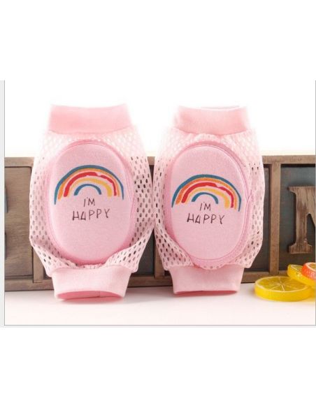 Knee pads with soft oval insert mesh - rainbow buy in online store