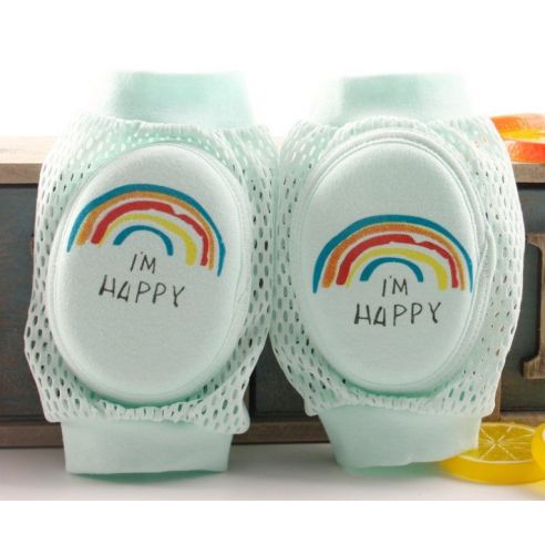 Knee pads with soft oval insert mesh - rainbow buy in online store