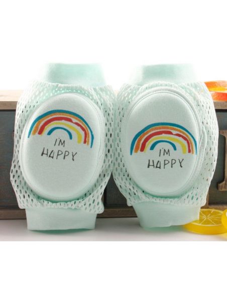 Knee pads with soft oval insert mesh - rainbow buy in online store