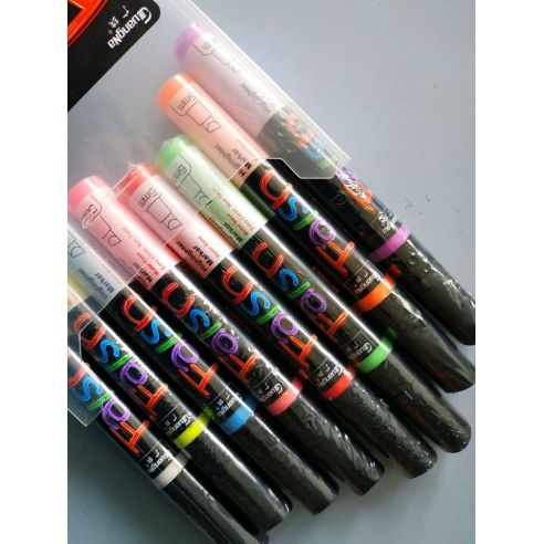 Cretaceous markers on water based Flaish 8pcs - 5mm (beveled edge) buy in online store