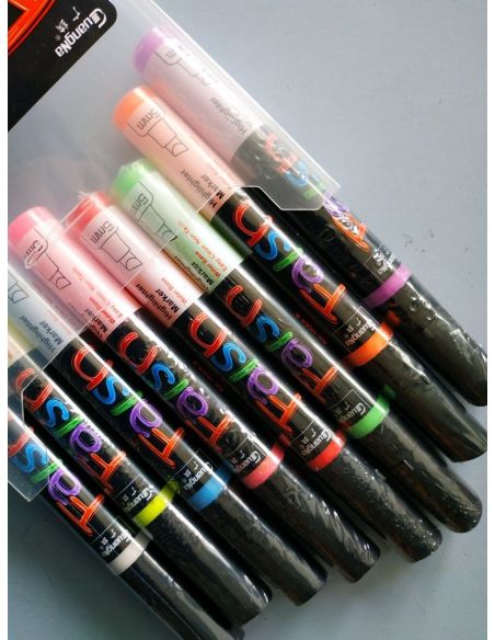 Cretaceous markers on water based Flaish 8pcs - 5mm (beveled edge) buy in online store Cretaceous markers on water based Flaish 8pcs - 5mm (beveled edge) buy in online store