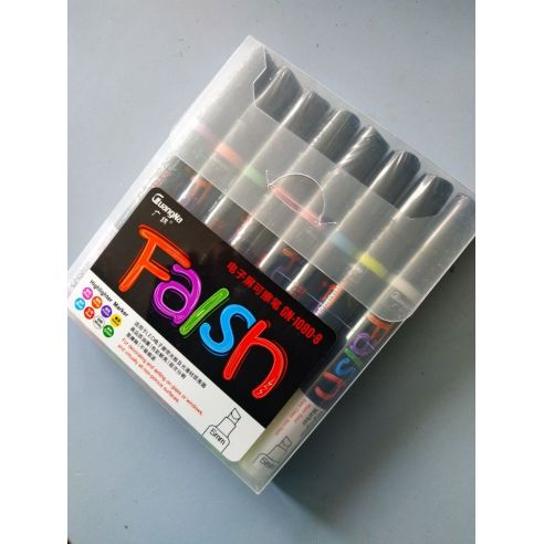 Cretaceous markers on water based Flaish 8pcs - 5mm (beveled edge) buy in online store