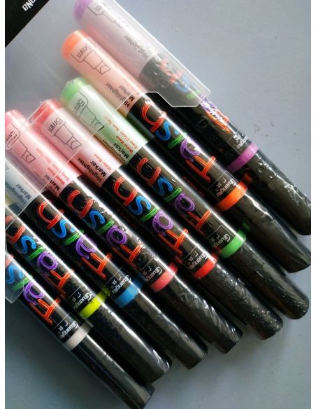 Cretaceous markers on water based Flaish 8pcs - 5mm (beveled edge) buy in online store Cretaceous markers on water based Flaish 8pcs - 5mm (beveled edge) buy in online store