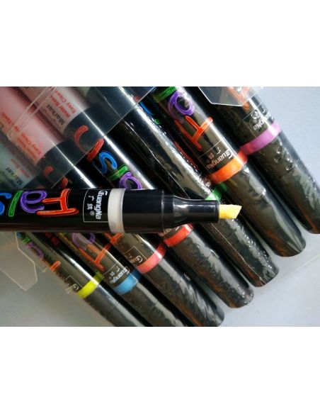 Cretaceous markers on water based Flaish 8pcs - 5mm (beveled edge) buy in online store Cretaceous markers on water based Flaish 8pcs - 5mm (beveled edge) buy in online store