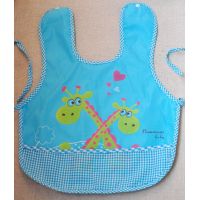 Cotton slotman apron with pocket - Blue giraffes buy in online store 2