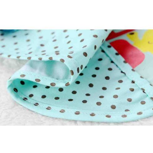 Cotton slotman apron with pocket - Blue giraffes buy in online store