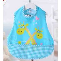 Cotton slotman apron with pocket - Blue giraffes buy in online store
