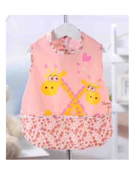 Cotton Aluminum Apron With Pocket - Pink Giraffes buy in online store Cotton Aluminum Apron With Pocket - Pink Giraffes buy in online store
