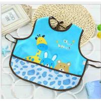 Cotton slotman apron with pocket - Blue animals buy in online store