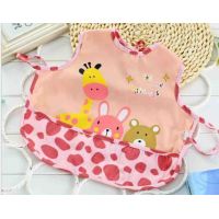 Cotton slotman apron with pocket - Pink bells buy in online store