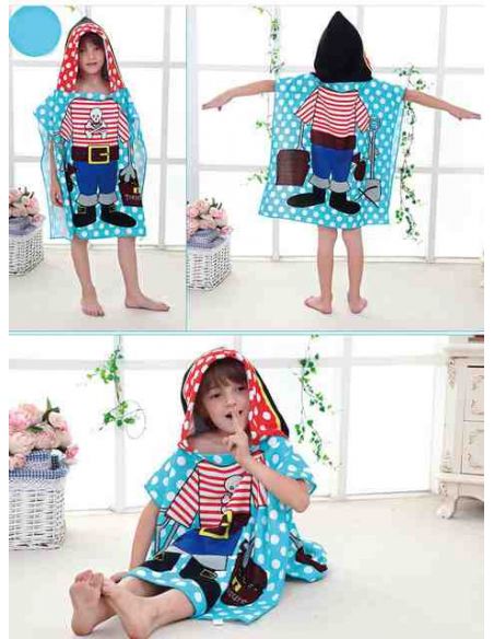 Beach Towel Poncho - Pirate buy in online store Beach Towel Poncho - Pirate buy in online store