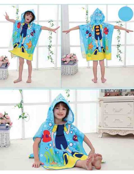 Beach Towel Poncho - Aqualangist buy in online store Beach Towel Poncho - Aqualangist buy in online store