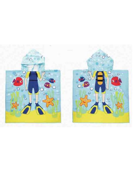 Beach Towel Poncho - Aqualangist buy in online store Beach Towel Poncho - Aqualangist buy in online store