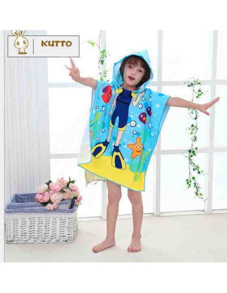 Beach Towel Poncho - Aqualangist buy in online store Beach Towel Poncho - Aqualangist buy in online store
