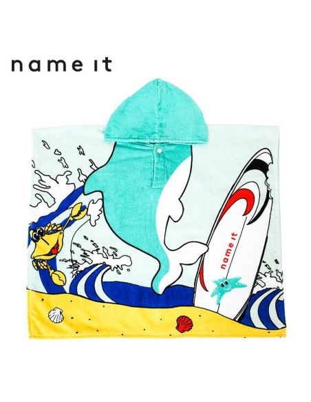 Beach Towel Poncho Name It - Shark (Cotton) buy in online store Beach Towel Poncho Name It - Shark (Cotton) buy in online store