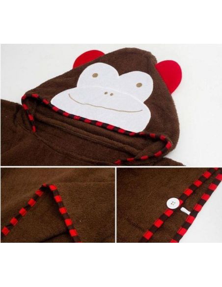 Children's Towel Cape Poncho (Analog Skip Hop) Hooded - Monkey buy in online store