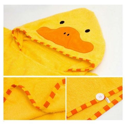 Children's Towel Cape Poncho (Analog Skip Hop) Hooded - Duck 70 * 140 buy in online store