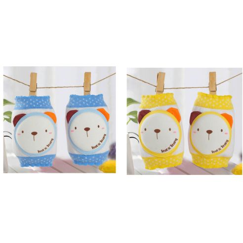 Knee pads with soft round bunch of bear with ears buy in online store
