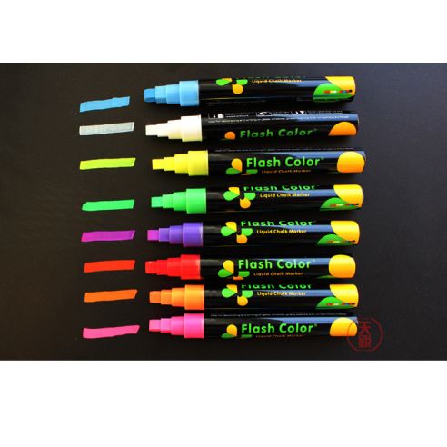 Mernel marker on water based Flash Color 6mm - Set of 8 colors buy in online store