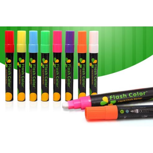 Mernel marker on water based Flash Color 6mm - Set of 8 colors buy in online store
