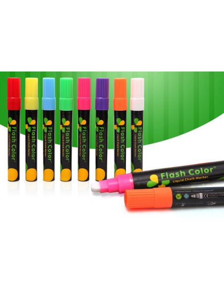 Mernel marker on water based Flash Color 6mm - Set of 8 colors buy in online store Mernel marker on water based Flash Color 6mm - Set of 8 colors buy in online store