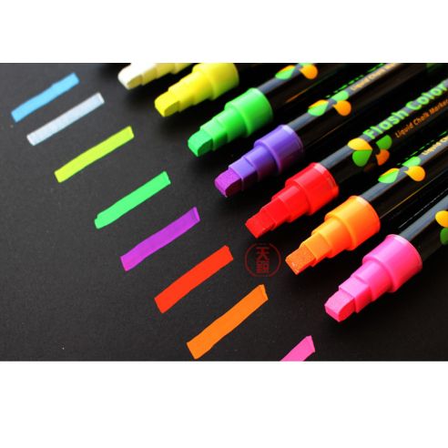 Mernel marker on water based Flash Color 6mm - Set of 8 colors buy in online store