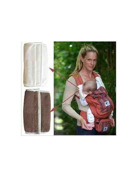 Pads for sucking on straps to backpacks Ergobaby brown on velcro, original buy in online store