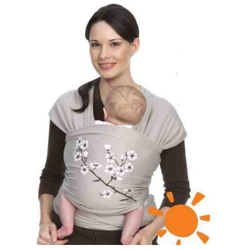 GourdBaby - knitted, stretching sling scarf 100% cotton flowers buy in online store