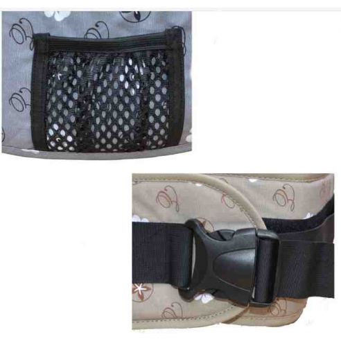 Children carrying - Hipsit without backing Gray flowers buy in online store