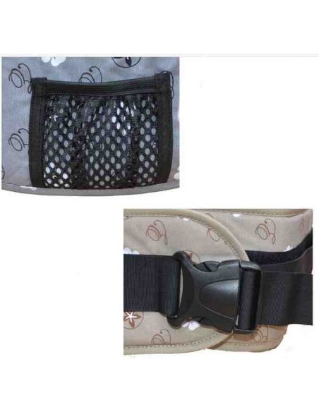 Children carrying - Hipsit without backing Gray flowers buy in online store