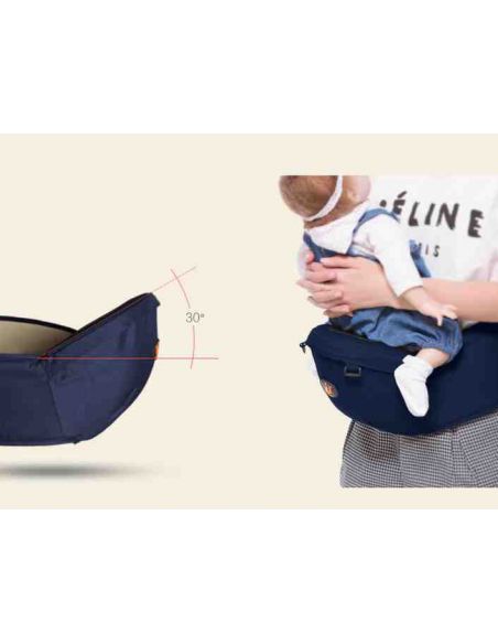 Children carrying - Hipsit without backing Gray flowers buy in online store
