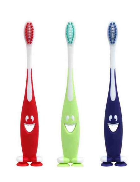 Baby toothbrushes on suckers - 3pcs in pack buy in online store Baby toothbrushes on suckers - 3pcs in pack buy in online store