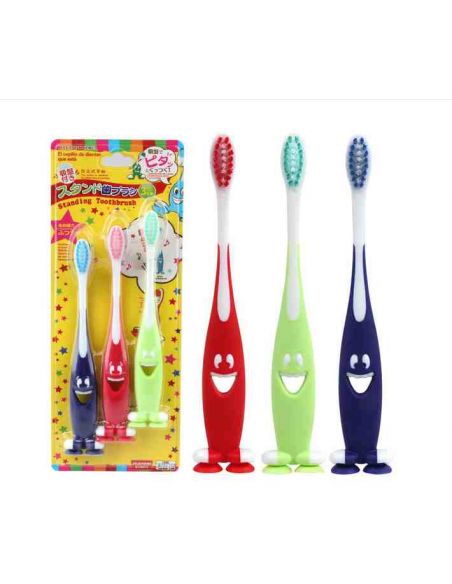 Baby toothbrushes on suckers - 3pcs in pack buy in online store Baby toothbrushes on suckers - 3pcs in pack buy in online store
