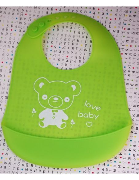 Silicon Bib Silicone Soft Silicone Pattern buy in online store