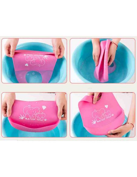Silicon Bib Silicone Soft Silicone Pattern buy in online store