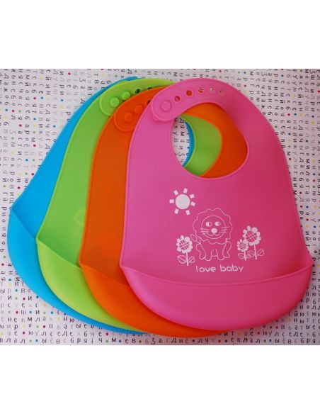 Silicon Bib Silicone Soft Silicone Pattern buy in online store