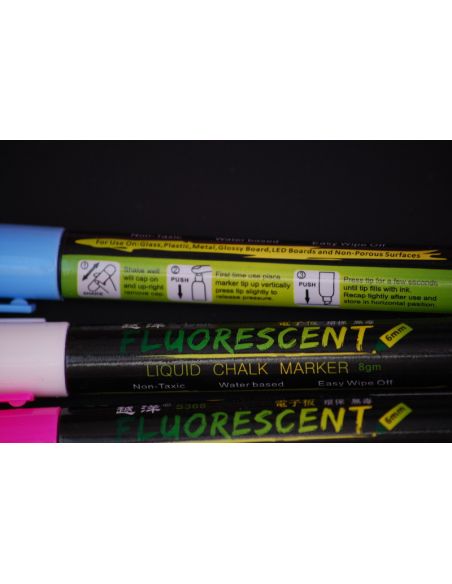 Clear marker on water based Fluorescent - beveled and round edge buy in online store Clear marker on water based Fluorescent - beveled and round edge buy in online store